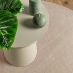 vidaXL Covor HUARTE, fir scurt, moale și lavabil, nisipiu, Ø 80 cm