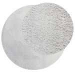 vidaXL Covor HUARTE, fir scurt, moale și lavabil, gri, Ø 160 cm