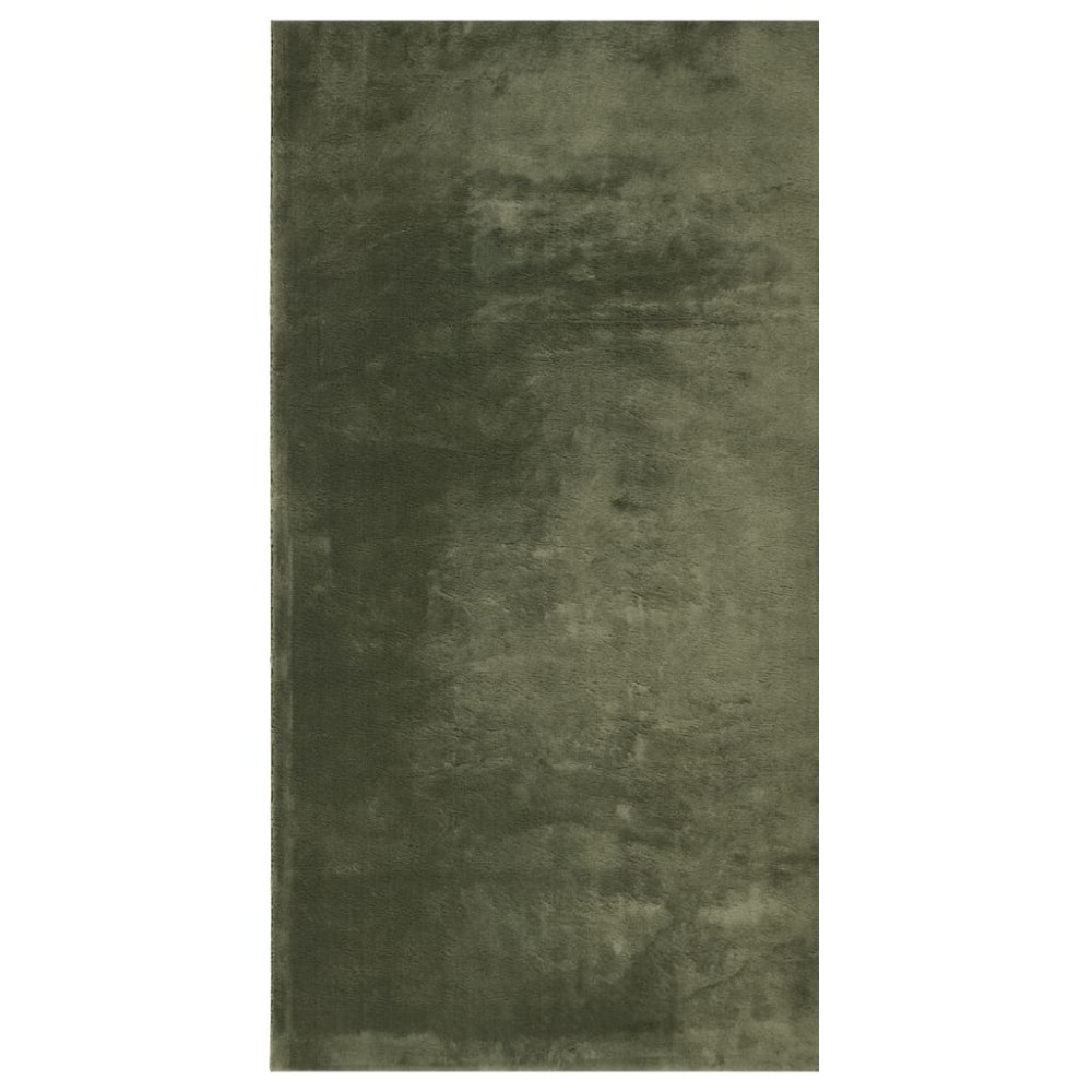 vidaXL Covor HUARTE, fir scurt, moale și lavabil verde pădure 80x150cm