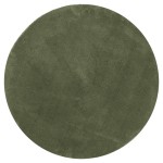 vidaXL Covor HUARTE, fir scurt, moale și lavabil, verde pădure Ø 100cm