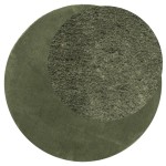 vidaXL Covor HUARTE, fir scurt, moale și lavabil, verde pădure Ø 200cm