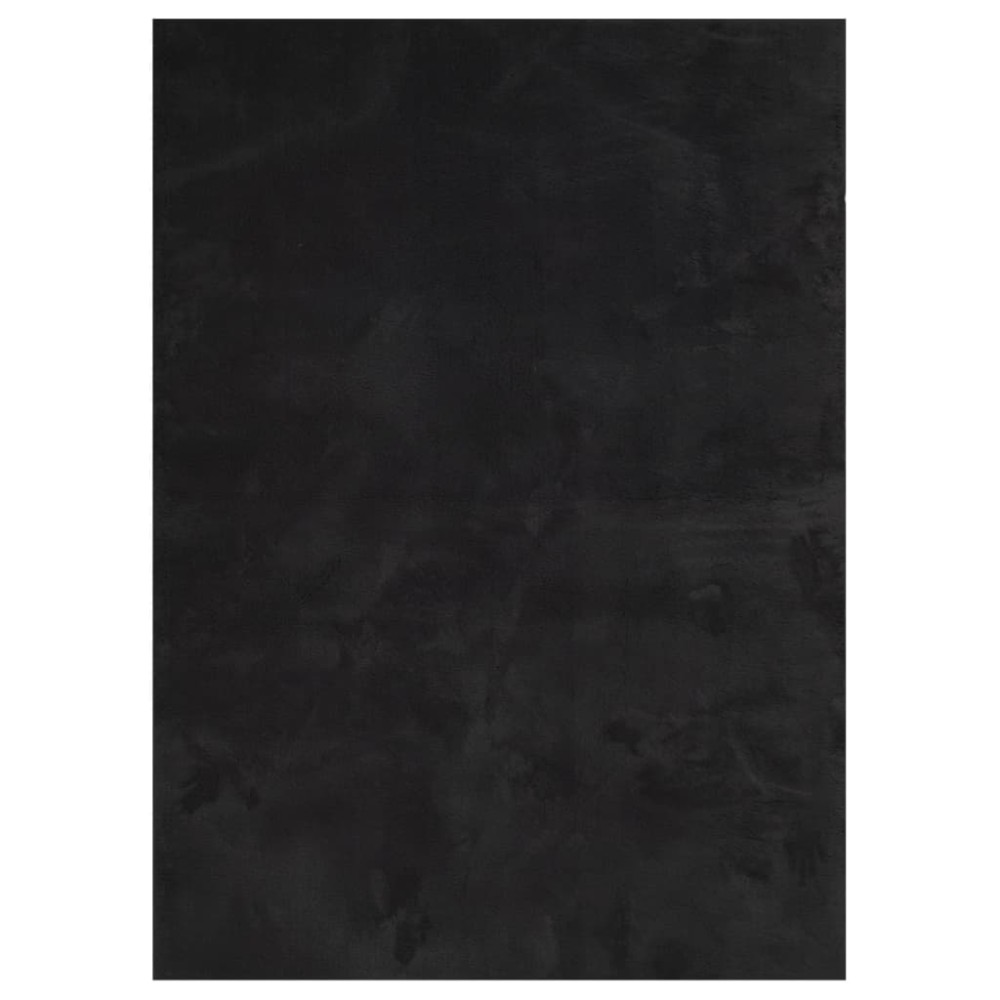 vidaXL Covor HUARTE, fir scurt, moale și lavabil, negru, 160x230 cm