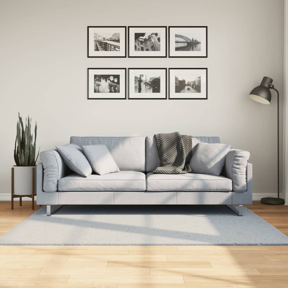 vidaXL Covor HUARTE, fir scurt, moale și lavabil, albastru, 120x170 cm