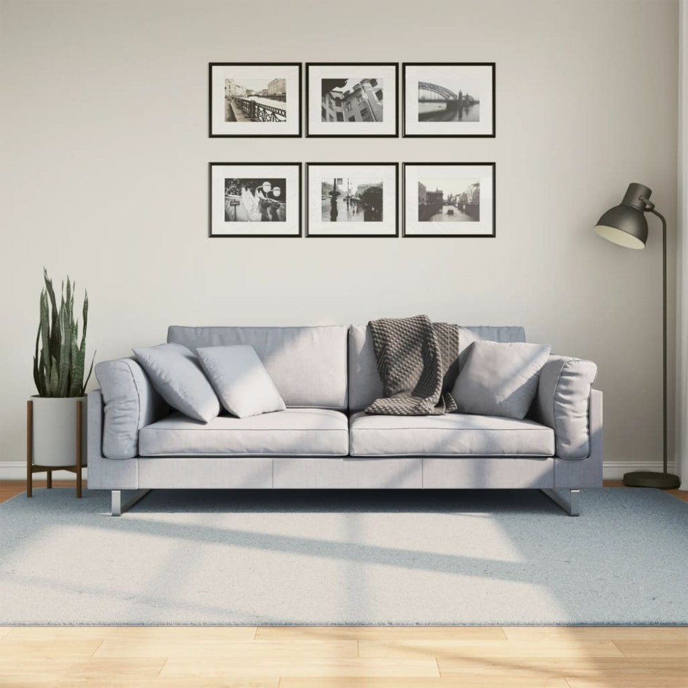 vidaXL Covor HUARTE, fir scurt, moale și lavabil, albastru, 160x230 cm