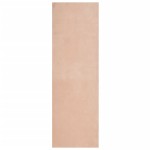 vidaXL Covor HUARTE, fir scurt, moale și lavabil, roz pudră, 80x250 cm