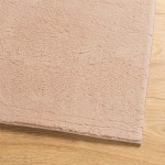 vidaXL Covor HUARTE, fir scurt, moale și lavabil, roz pudră, 80x250 cm