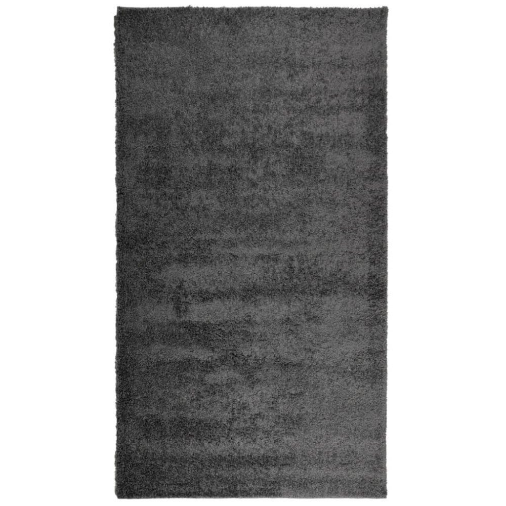 vidaXL Covor pufos "PAMPLONA" cu fire înalte antracit modern 60x110 cm