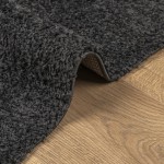 vidaXL Covor pufos "PAMPLONA" cu fire înalte antracit modern 60x110 cm
