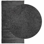 vidaXL Covor pufos "PAMPLONA" cu fire înalte antracit modern 80x150 cm