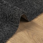 vidaXL Covor pufos "PAMPLONA" fire înalte antracit modern 120x170 cm vidaXL Covor pufos "PAMPLONA" fire înalte antracit modern 120x170 cm