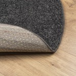 vidaXL Covor pufos "PAMPLONA" cu fire înalte, antracit modern Ø 120 cm