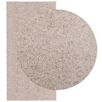 vidaXL Covor pufos "PAMPLONA" cu fire înalte, bej modern, 100x200 cm
