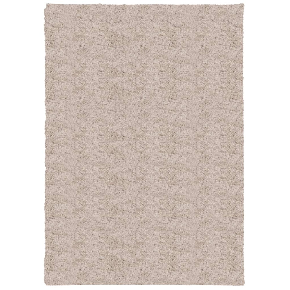 vidaXL Covor pufos "PAMPLONA" cu fire înalte, bej modern, 120x170 cm