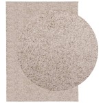 vidaXL Covor pufos "PAMPLONA" cu fire înalte, bej modern, 140x200 cm