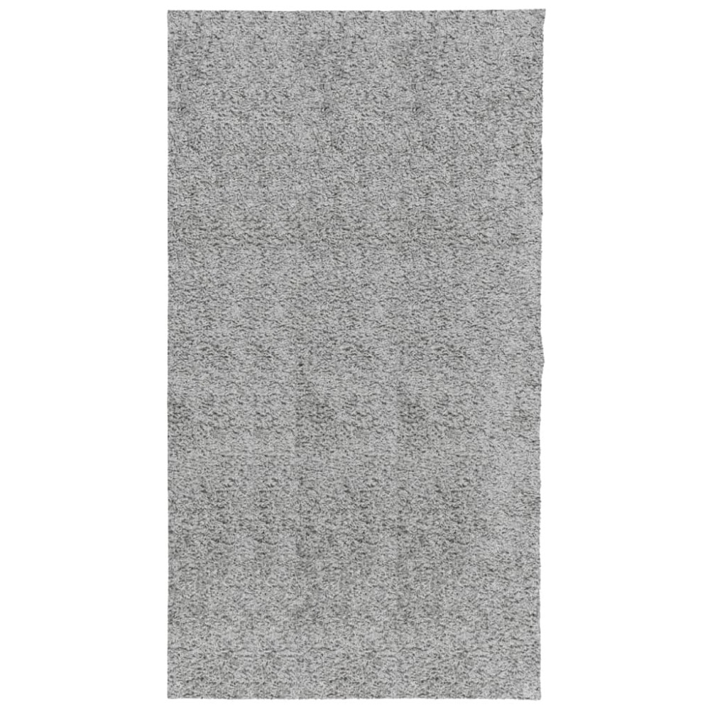 vidaXL Covor pufos "PAMPLONA" cu fire înalte, gri modern, 80x150 cm