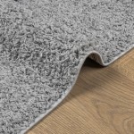 vidaXL Covor pufos "PAMPLONA" cu fire înalte, gri modern, 80x250 cm vidaXL Covor pufos "PAMPLONA" cu fire înalte, gri modern, 80x250 cm