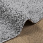 vidaXL Covor pufos "PAMPLONA" cu fire înalte, gri modern, Ø 280 cm