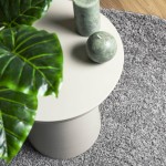 vidaXL Covor pufos "PAMPLONA" cu fire înalte, gri modern, Ø 280 cm