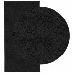 vidaXL Covor pufos "PAMPLONA" cu fire înalte, negru modern, 100x200 cm