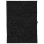 vidaXL Covor pufos "PAMPLONA" cu fire înalte, negru modern, 140x200 cm