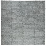 vidaXL Covor pufos "PAMPLONA" cu fire înalte, verde modern, 160x160 cm