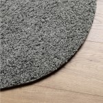 vidaXL Covor pufos "PAMPLONA" cu fire înalte, verde modern, Ø 80 cm vidaXL Covor pufos "PAMPLONA" cu fire înalte, verde modern, Ø 80 cm