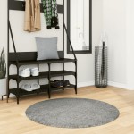 vidaXL Covor pufos "PAMPLONA" cu fire înalte, verde modern, Ø 100 cm vidaXL Covor pufos "PAMPLONA" cu fire înalte, verde modern, Ø 100 cm