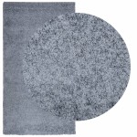 vidaXL Covor pufos "PAMPLONA" cu fire înalte albastru modern 80x150 cm