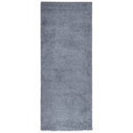 vidaXL Covor pufos "PAMPLONA" cu fire înalte albastru modern 80x200 cm