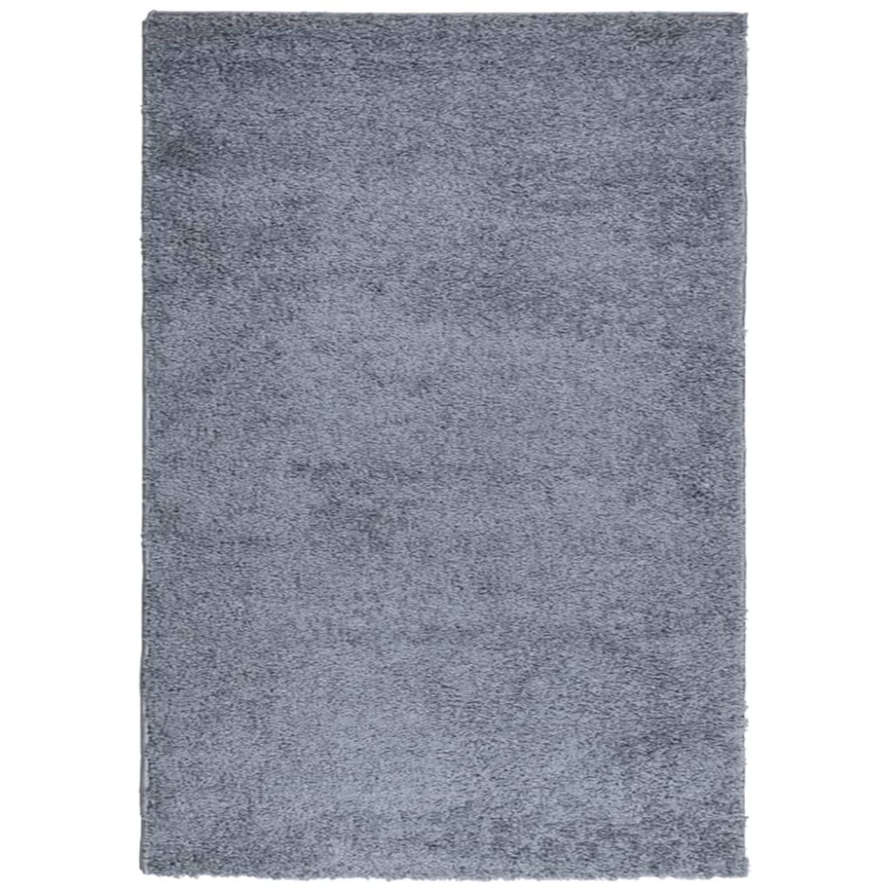 vidaXL Covor pufos "PAMPLONA" fire înalte, albastru modern 160x230 cm