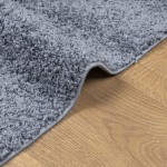 vidaXL Covor pufos "PAMPLONA" fire înalte, albastru modern 200x280 cm
