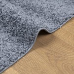 vidaXL Covor pufos "PAMPLONA" fire înalte, albastru modern 240x240 cm