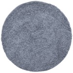 vidaXL Covor pufos "PAMPLONA" cu fire înalte, albastru modern Ø 280 cm