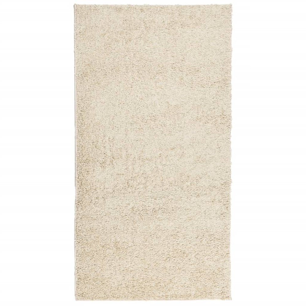 vidaXL Covor pufos "PAMPLONA" cu fire înalte, auriu modern, 80x150 cm