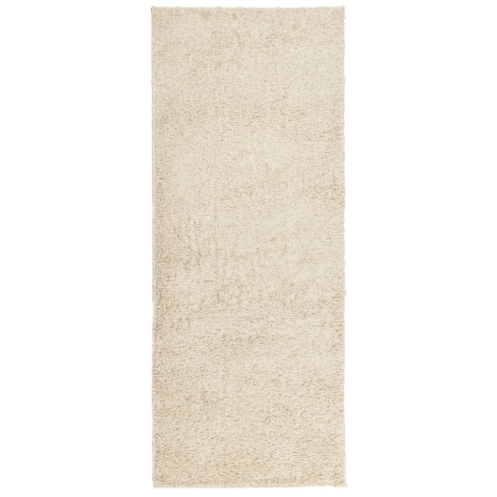 vidaXL Covor pufos "PAMPLONA" cu fire înalte, auriu modern, 80x200 cm