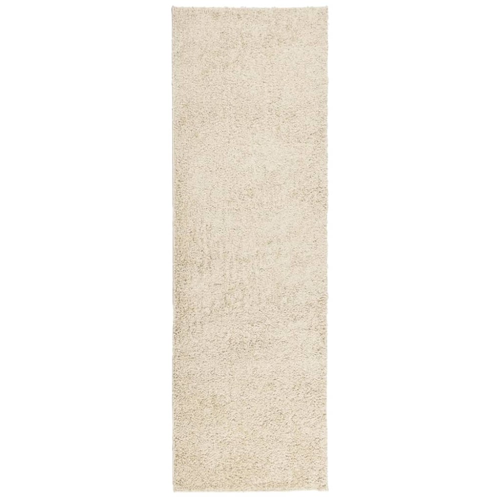 vidaXL Covor pufos "PAMPLONA" cu fire înalte, auriu modern, 80x250 cm