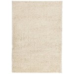 vidaXL Covor pufos "PAMPLONA" cu fire înalte, auriu modern, 140x200 cm