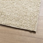 vidaXL Covor pufos "PAMPLONA" cu fire înalte, auriu modern, 140x200 cm