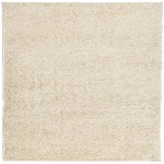 vidaXL Covor pufos "PAMPLONA" cu fire înalte, auriu modern, 160x160 cm