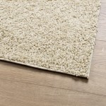 vidaXL Covor pufos "PAMPLONA" cu fire înalte, auriu modern, 160x160 cm