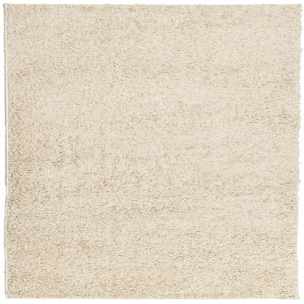 vidaXL Covor pufos "PAMPLONA" cu fire înalte, auriu modern, 200x200 cm