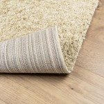 vidaXL Covor pufos "PAMPLONA" cu fire înalte, auriu modern, 200x200 cm
