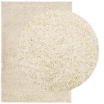 vidaXL Covor pufos "PAMPLONA" cu fire înalte, auriu modern, 240x340 cm