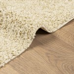 vidaXL Covor pufos "PAMPLONA" cu fire înalte, auriu modern, 240x340 cm