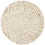 vidaXL Covor pufos "PAMPLONA" cu fire înalte, auriu modern, Ø 160 cm