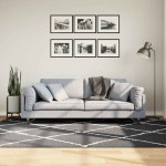 vidaXL Covor pufos "PAMPLONA" fire înalte negru/crem modern 160x230 cm vidaXL Covor pufos "PAMPLONA" fire înalte negru/crem modern 160x230 cm