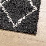 vidaXL Covor pufos "PAMPLONA" fire înalte negru/crem modern 240x340 cm vidaXL Covor pufos "PAMPLONA" fire înalte negru/crem modern 240x340 cm