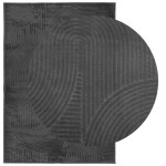 vidaXL Covor "IZA" aspect scandinav cu fire scurte, antracit,140x200cm