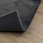 vidaXL Covor "IZA" aspect scandinav cu fire scurte, antracit,140x200cm