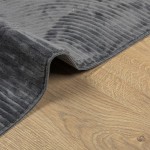 vidaXL Covor "IZA" aspect scandinav cu fire scurte, antracit,140x200cm